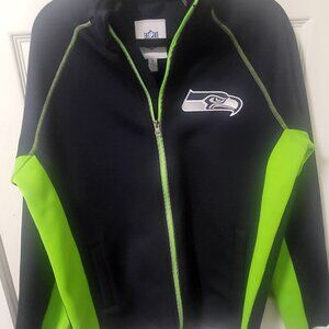 Seattle SeaHawks Blue and lime Green Jacket size medium $25
